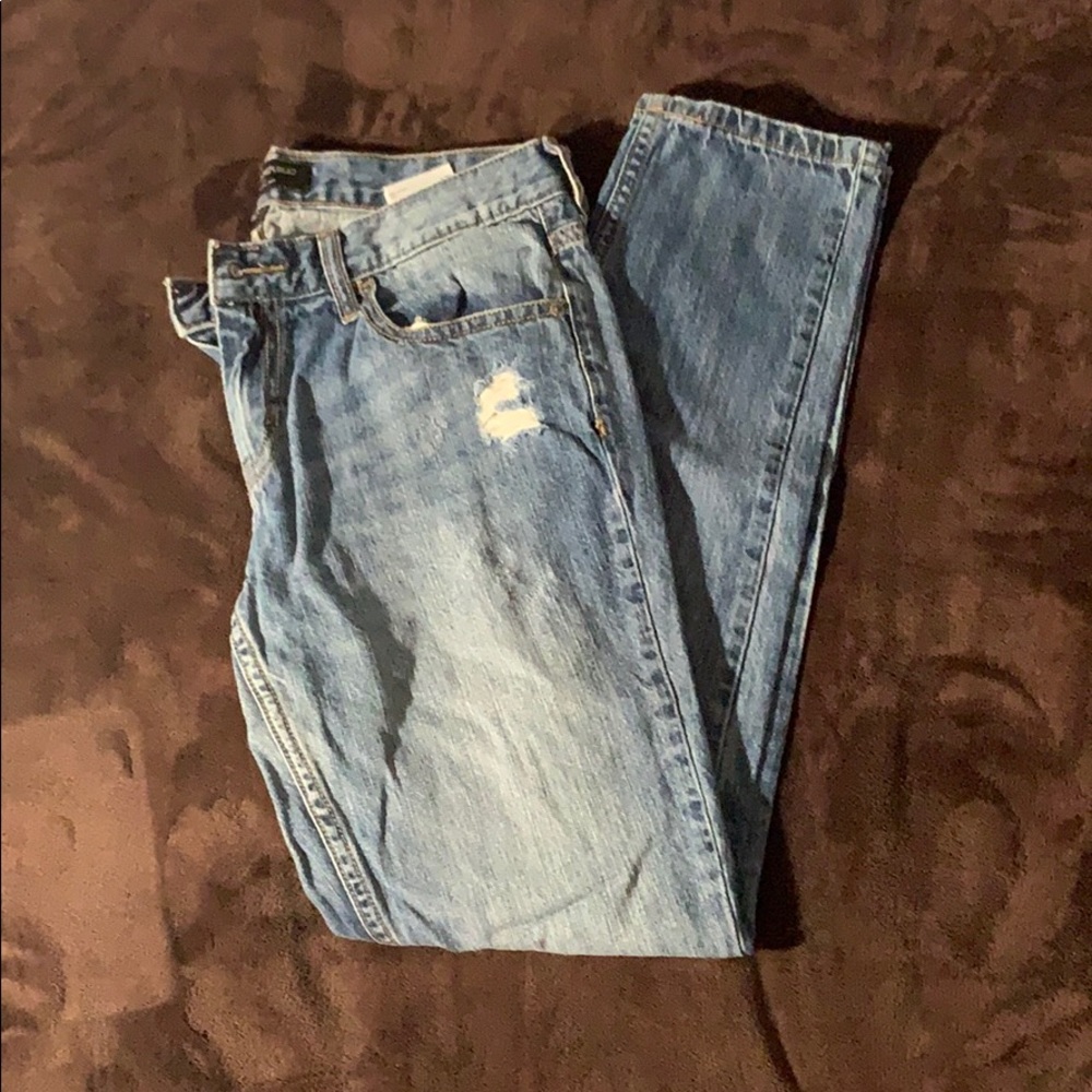 Distressed Banana Republic Boyfriend Jean